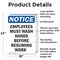 Signmission Safety Culture Sign, 18 in Width, Aluminum, Rectangle OS-2PACK-NS-A-1824-V-11970 - alternate 4
